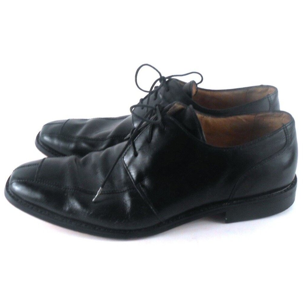 Florsheim Ashlin 11175-001 Men's Split Toe Oxford Style Shoes 13 D Black Lace Up